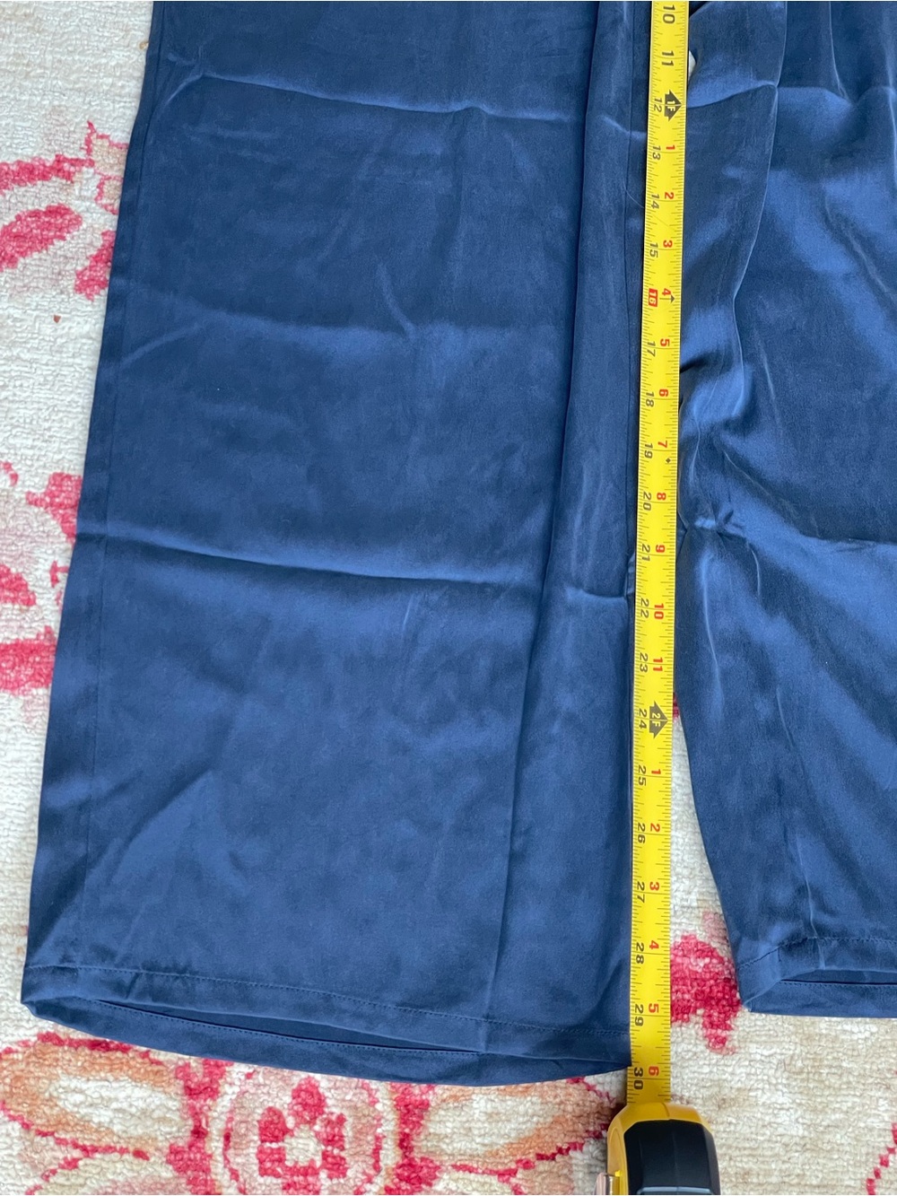 Women’s Silk Lounge Pants Haven NWT Size Medium W/ Pockets Elastic Waist - Picture 3 of 6